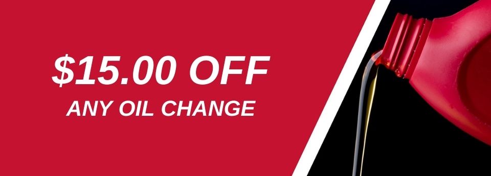 15$ off any oil change